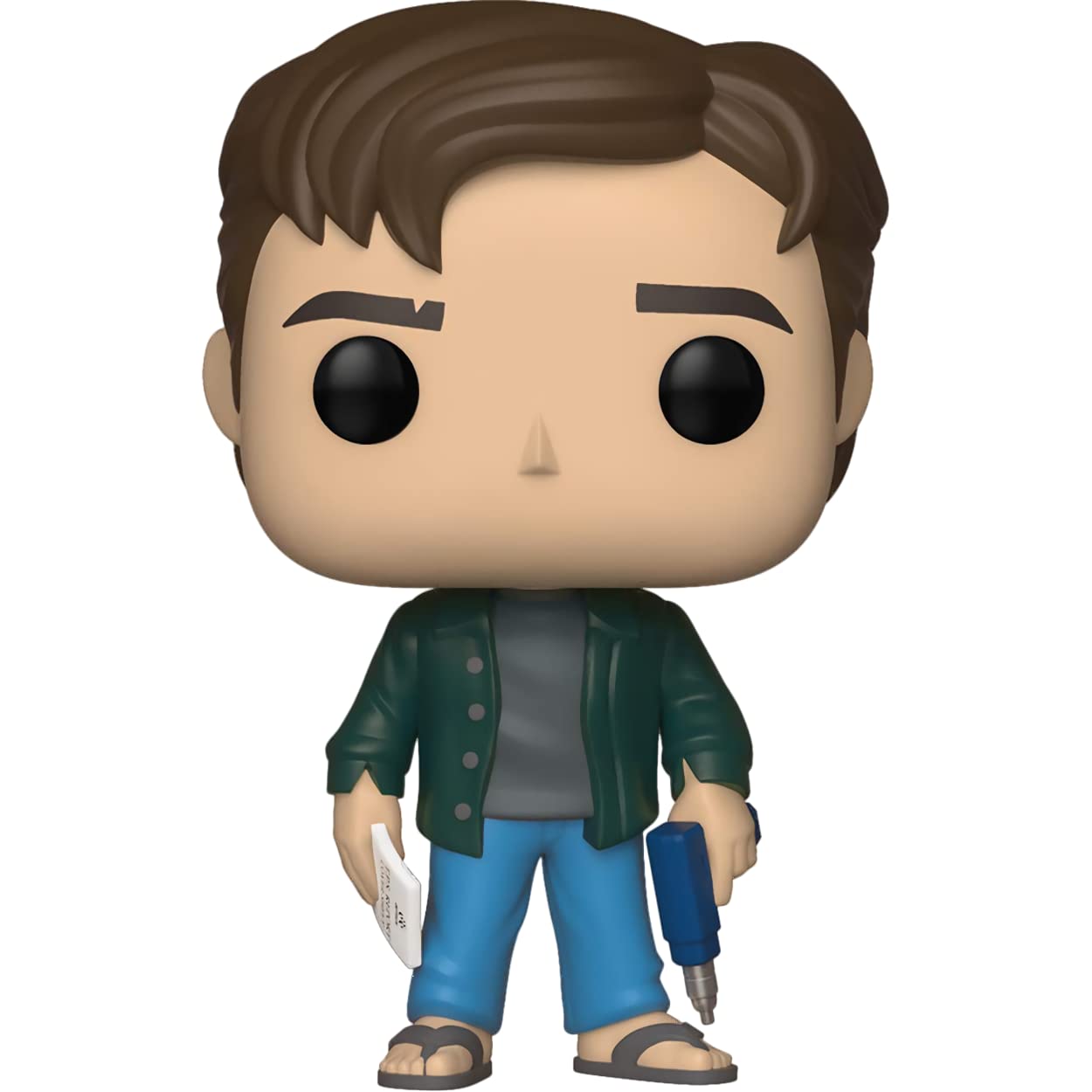 Funko Peter G i b b o n s : P o p ! Movies Vinyl Figurine Bundle with 1 Compatible 'ToysDiva' Graphic Protector (710-36962 - B)