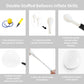 JZCZOEB White Double Stuffed Balloons Different Size 115Pcs 5/10/12/18" White Balloon Arch Garland kit for Birthday Baby Shower Bridal Shower Gender