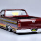 1965 El Camino Lowrider Candy Red Metallic with Graphics Lowriders Series 1/25 Diecast Model Car 32543CRD