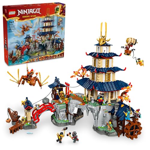 LEGO NINJAGO Tournament Temple City Building Toy for Teen Boys & Girls, Ages 14+, Great for Dragons Rising Fans Who Enjoy Model Building Sets and