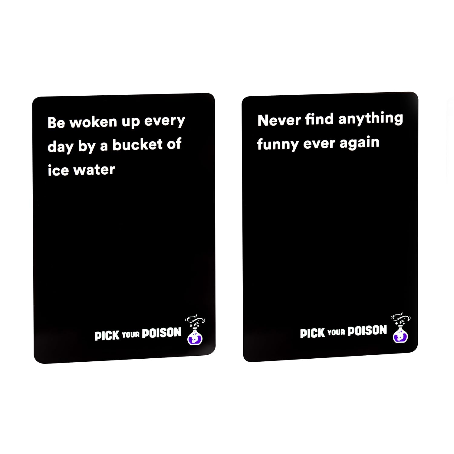 Pick Your Poison Party Game - Family Expansion - 100 New Cards - The “What Would You Rather Do for Kids, Adults & Families, Halloween Party Card Game