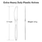 Dealusy 360 Count Extra Heavy Duty Clear Plastic Knives Disposable, BPA-Free, Heat Resistant, Solid and Durable Disposable Knives Bulk, Premium