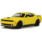 Motormax 2018 Dodge Challenger SRT Hellcat Widebody Yellow 1/24 Diecast Model Car 79350