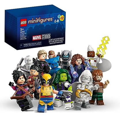 Lego Minifigures Marvel Series 2 6 Pack 66735 Mystery Blind Box, Surprise Collectible Characters for Role Play or to Add to a Minifigure or Marvel