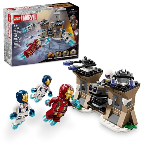 LEGO Marvel Iron Man & Iron Legion vs. Hydra Soldier Building Set, Avengers Toy for Creative Kids & Super Hero Fans, Marvel Gift for Boys & Girls Ages