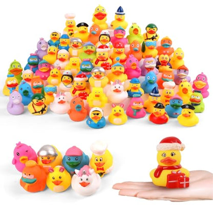 Umbresen Rubber Ducks Bath Toy in Bulk, Assortment Jeep Ducks for Jeep Ducking, Pool Rubber Ducky Floater Bathtub Toys Party Favors Birthday Gifts