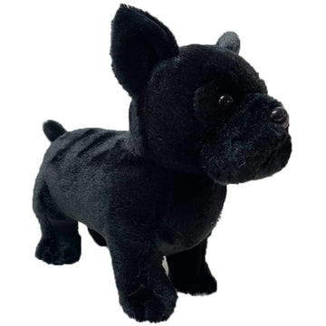 JIANEEXSQ Cute Simulation French Bulldog Plush Toy Realistic Lifelike Bulldog Dog Puppy Stuffed Animals Model Doll Gift Collection for Kids
