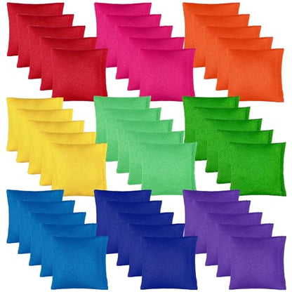 45 PCS Small Colorful Nylon Bean Bags Bulk Bean Bag Hand Toss for Sports Outdoor