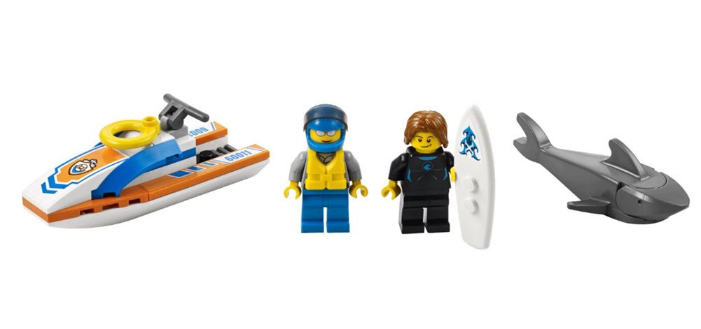 LEGO City 60011 Surfer Rescue Toy Building Set