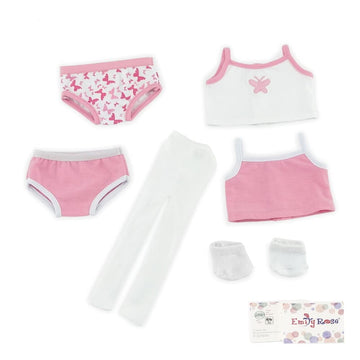 Emily Rose 18 Inch Doll Clothes - 6-PC Basic Underwear Set Socks and Tights | Value Pack 18" Doll Accessories Compatible with American Girl Dolls