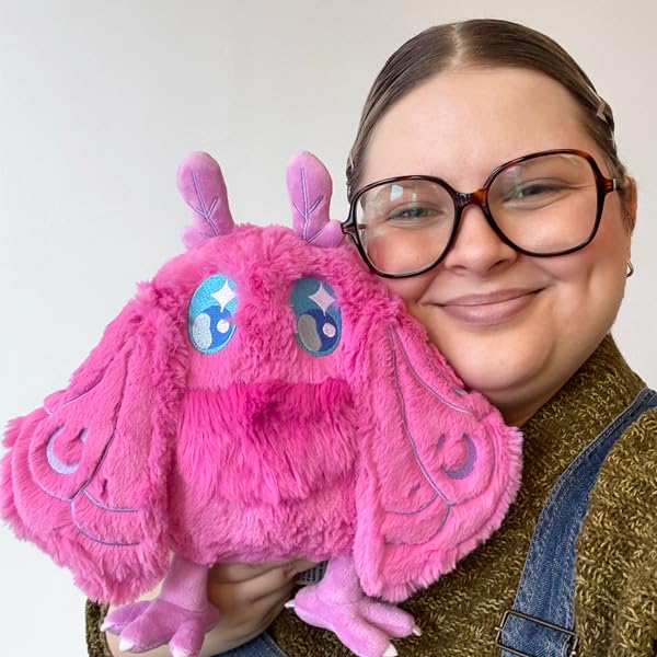 Squishable - Mini Pink Baby Mothman - Mothman Collection - 9 in - Soft Toy Collectible Stuffed Animal - Wing Magnets