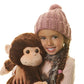 Hugo Warmkins Original 18" Weighted Sensory Plush Monkey Feels Like a Warm-Hug,Therapeutic,Calming,Comforting.Hot/Cold,Microwavable,Doubles as