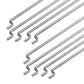 WMYCONGCONG 10 PCS 1.2x210mm Steel Pushrods Parts + 10 PCS Nylon Micro Control Horns 21x11mm 4 Holes for RC Airplane Plane DIY Parts