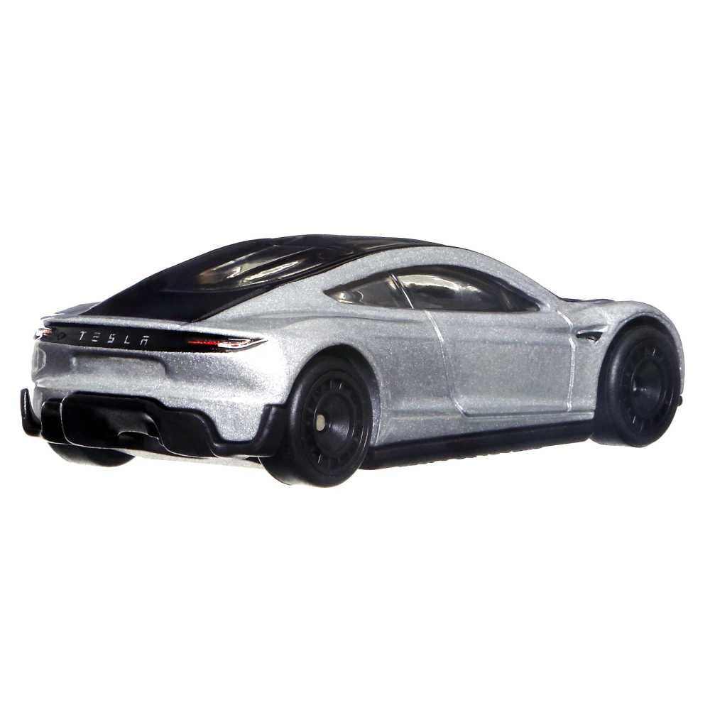 Hot Wheels Tesla Roadster Safari Vehicle for 3 Kids Years Old & Up, Premium Collection of Car Culture 1:64 Scale Vehicles