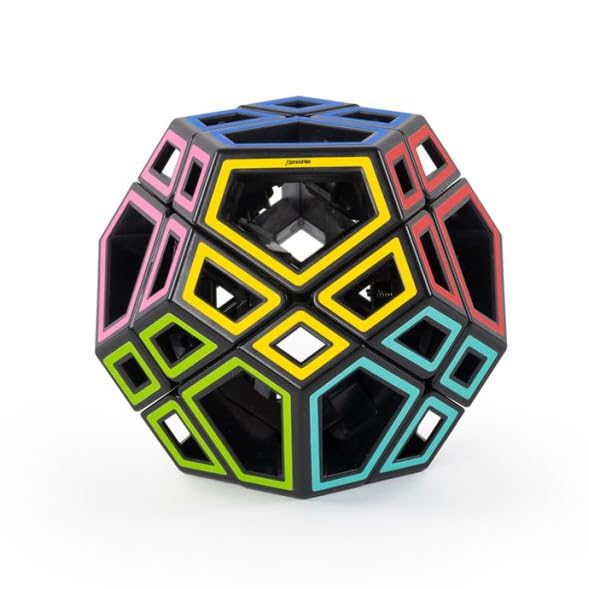 Meffert's Hollow Skewb Ultimate - The Original Transparent 12-Faced Brainteaser Puzzle from Recent Toys - Travel-Friendly Fun for Ages 9-Adult
