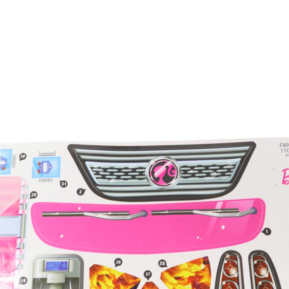 Barbie Replacement Parts Camper Playset - FBR34 ~ Replacement Labels / Stickers ~ Set B