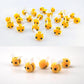 SaktopDeco 28 PCS Felt Bees Wool Felt for Crafts Mini Bee Plush Decor for Bee Gender Reveal Decorations Clothing Hat Gift DIY Crafts