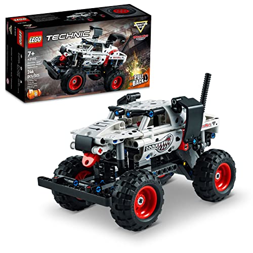LEGO Technic Monster Jam Monster Mutt Dalmatian, 2in1 Pull Back Racing Toys, Birthday Gift Idea, DIY Building Toy, Monster Truck Toy for Kids, Boys