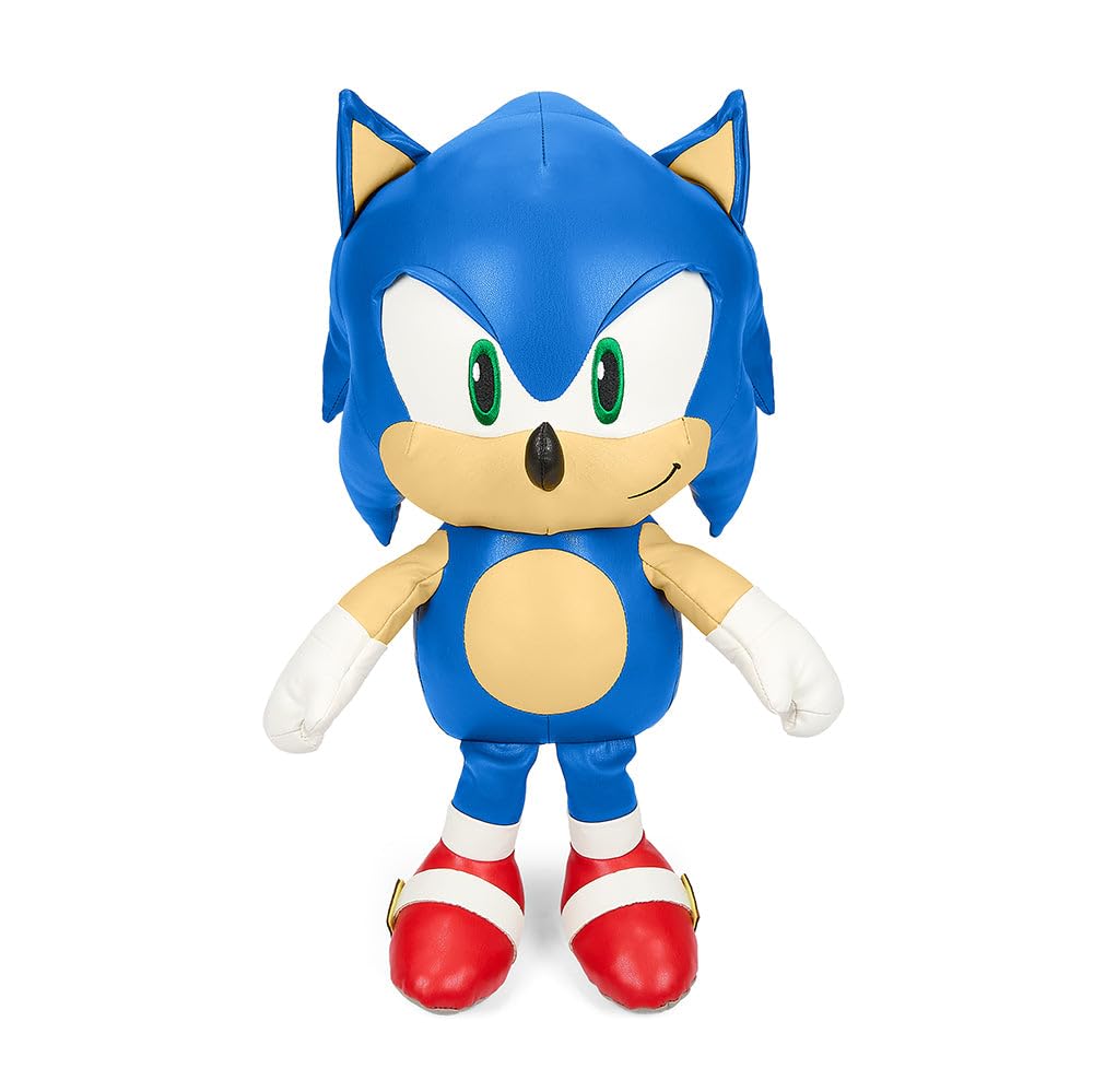 Kidrobot Sonic The Hedgehog 16 Inch Premium Pleather Sonic Plush