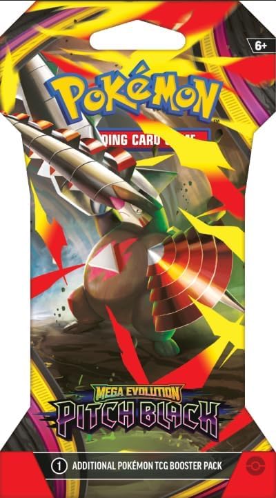 Pokemon TCG Trading Card Game Mega Evolution Pitch Black - 8 Booster Packs, 10 Cards per Pack.