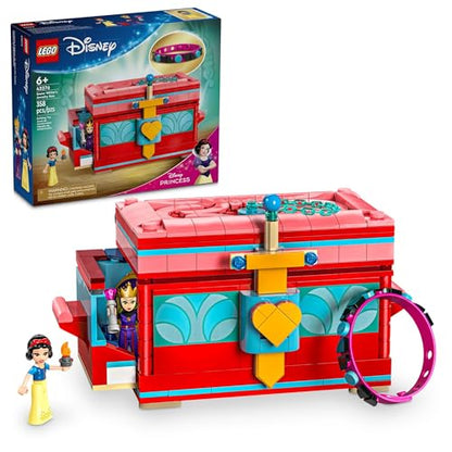 LEGO ? Disney Snow White’s Jewelry Box, Snow White and The Evil Queen Mini Doll Figures, Building Toy for Kids, Birthday Gift for 6 Years Old Girls