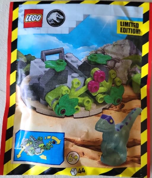 LEGO Jurassic World: Baby Raptor with Secret Hideout - Ages 6+