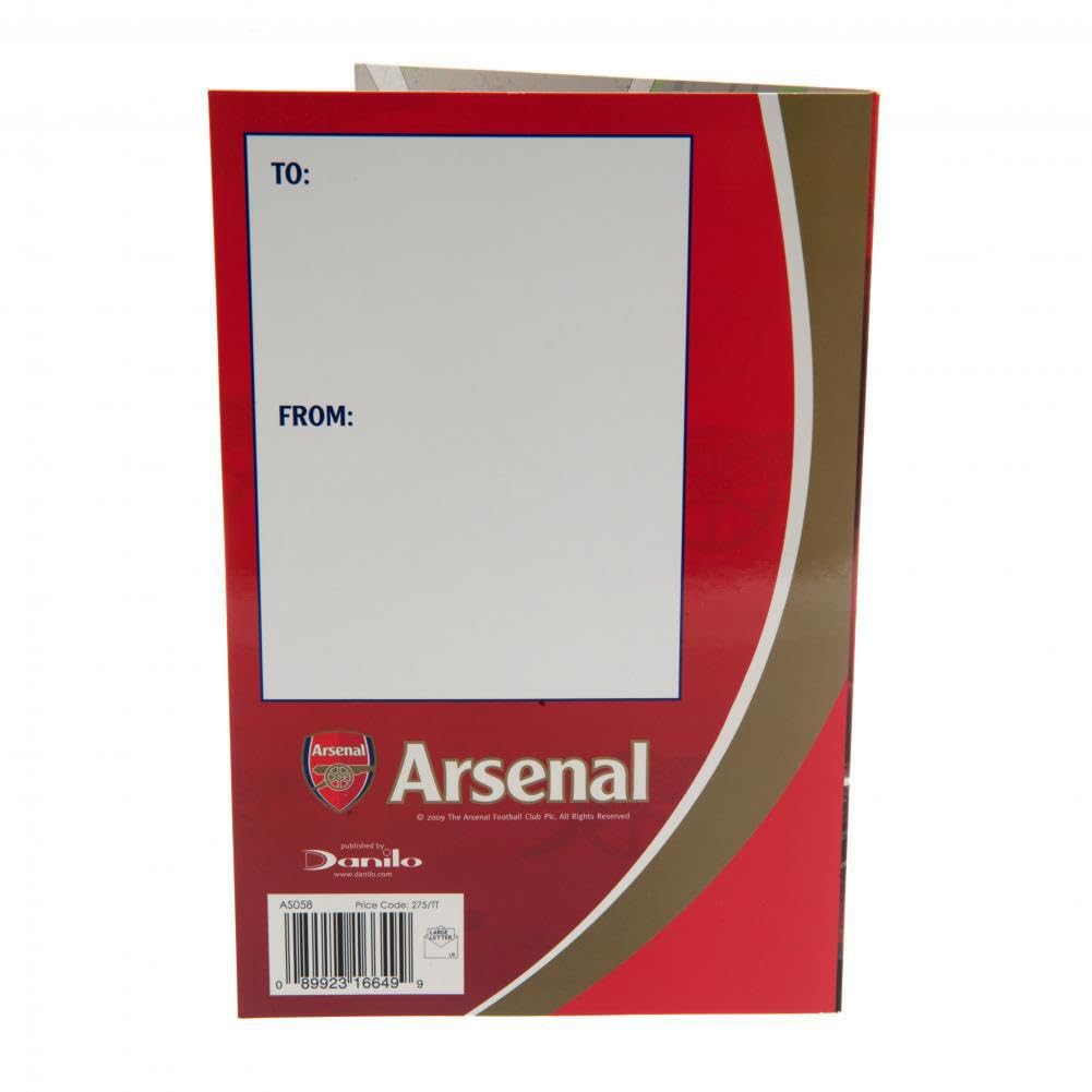 Arsenal F.C. Official,Multi,3848 Birthday Card - Club Stadium Pop Up Card