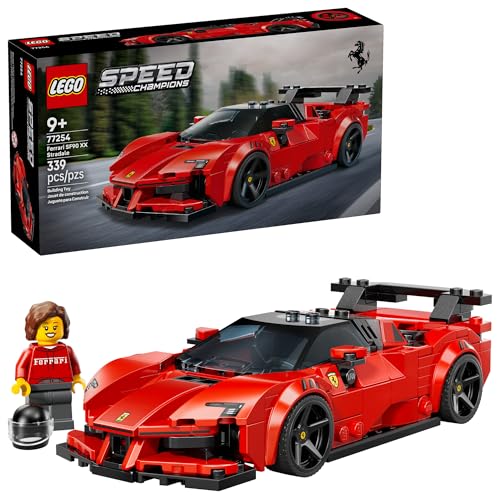 LEGO Speed Champions Ferrari SF90 XX Stradale Sports Car Building Toy for Kids - Building Set W/Ferarri Driver Minifigure for Boys & Girls, Ages 9+