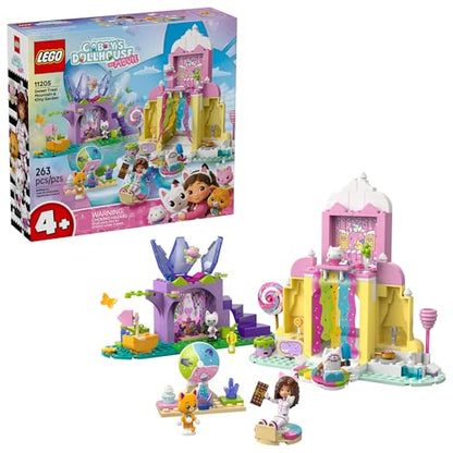 LEGO Gabby’s Dollhouse Sweet Treat Mountain & Kitty Garden Building Blocks - Pretend Play & Learning Toy for Girls & Boys, Ages 4+ - W/Gabby & Pandy