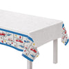 Fire Truck First Responder Plastic Table Cover - 54" x 96" (1 Piece) - Perfect for Kids Parties, Emergency Services Events, and Themed Gatherings