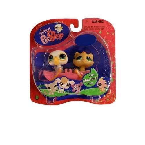 Littlest Pet Shop Exclusive Pelican #707 and Kitten #706