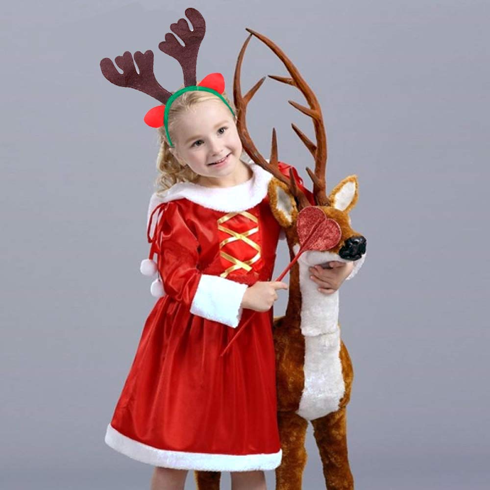 SUNTRADE 6PCS Reindeer Antlers Headband Christmas Headband Antler Deer Party