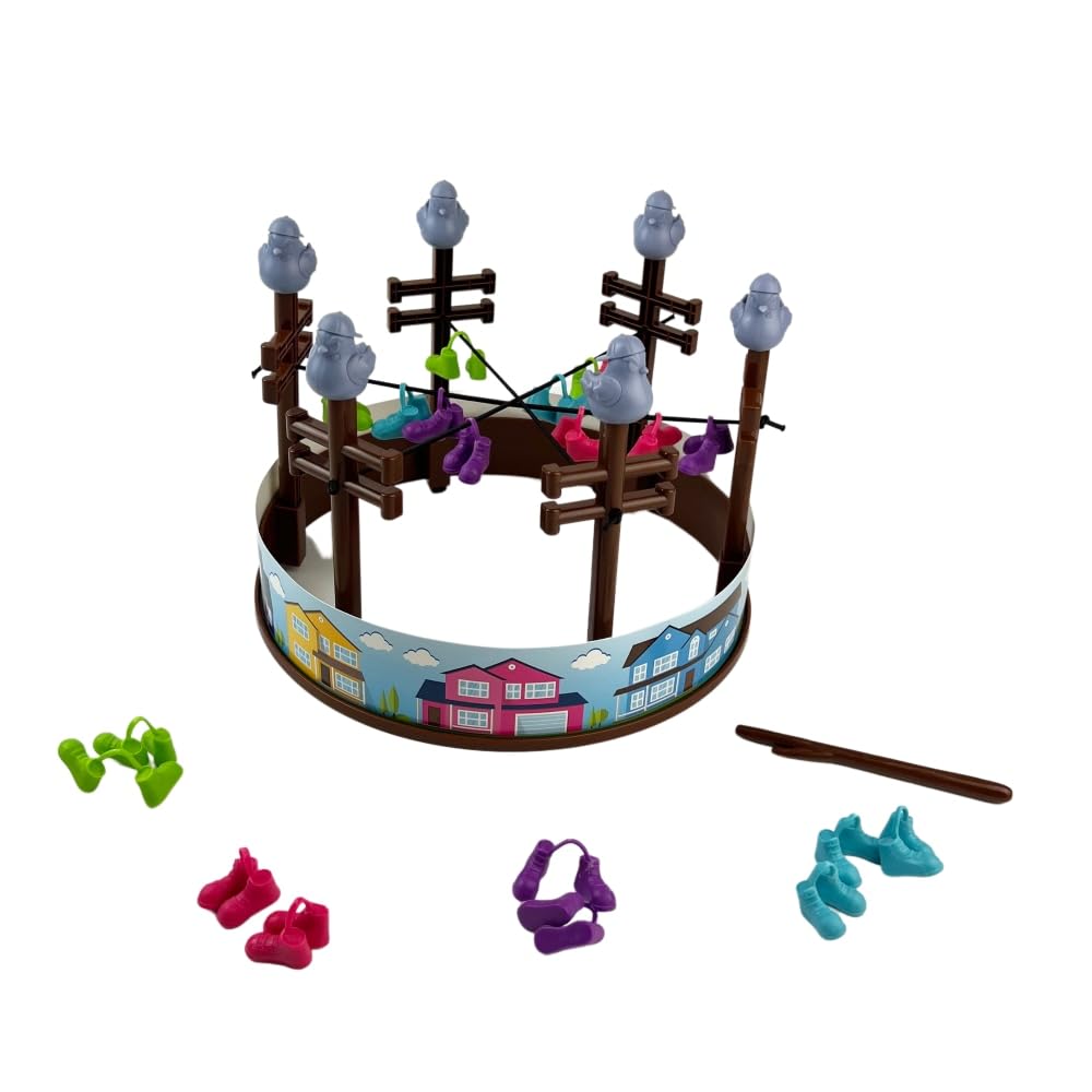 University Games, Shoe Shoo Pigeons! Game, Send Your Shoes Flying! A Fun Board Game for Ages 6+