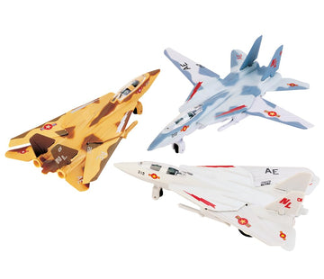 Playmaker Toys United States Air Force Grumman F-14 Tomcat SetOf3 7 Inch Die Cast Metal Model Toy Fighter Jet