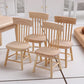 EatingBiting Decoration Dollhouse Accessories Furniture 1:12 Dollhouse Miniature Furniture Wooden Including 4 Chair and 1 Dining Table Accessories