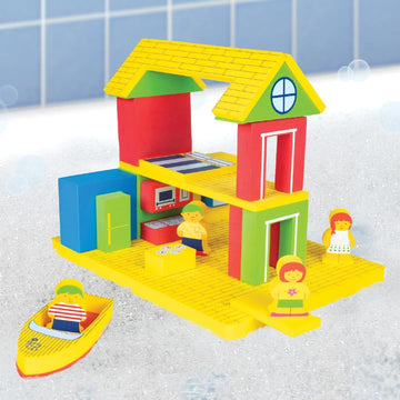 BathBlocks Floating Adventure House Bath Toy Pool Toy in Science Museums and Childrens Museums Nationwide
