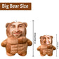 Yibairui Personalized Muscle Bear Pillow, Custom Bear Face Photo Pillow Fun Bedding & Sofa Home Decor Gifts for Dad, Mom, Boyfriend, and Girlfriend