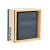 KAPLA 40 Squares Dark Blue - Wooden Construction Set - 40 Dark Blue Colored Building Planks - for Ages 3+