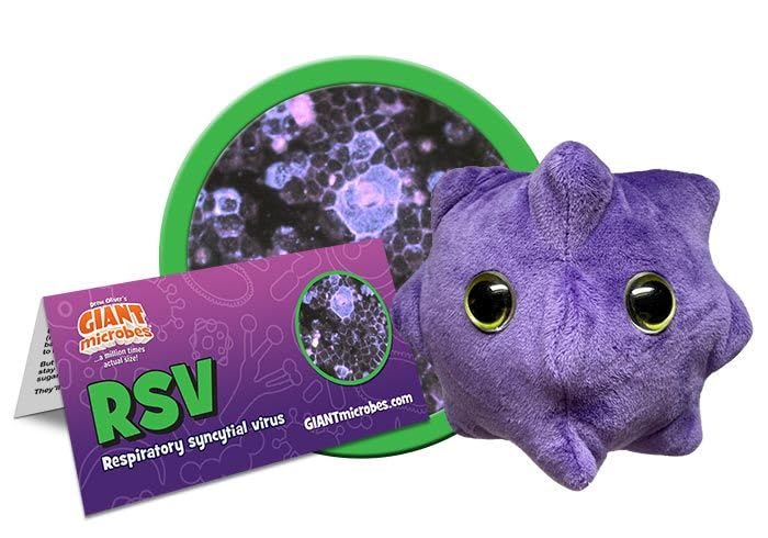 GIANT MICROBES RSV Plush - Learn About viruses and Childhood Illness, Educational Gift for Friends, Parents, Doctors, Public Health, Students