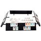 Homwom 106 Tiles Rummy Game - Travel Games Rummy Board Game Rummy Set with Aluminum Case & 4 Anti-Skid Durable Trays