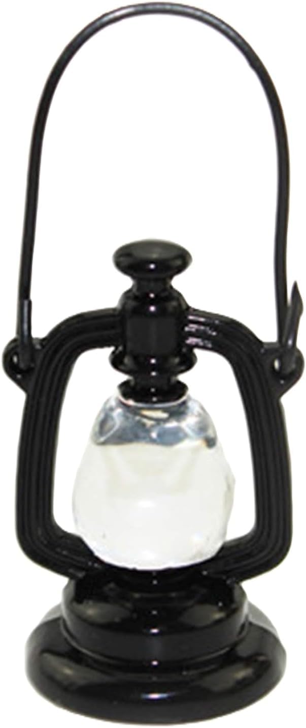 Black Accessories, Miniature Oil Lamp Furnishings, Miniature Lantern Miniature Retro Oil Lantern Kerosene Lamp Play Scene Ornaments Decor Furniture