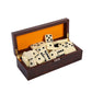 Double Six Dominoes Set for Adults with Wooden Storage Box - 28-Piece Portable Travel Game, Family Board Game for Kids & Adults - Dominoes for Game