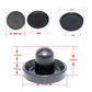 BQSPT Air Hockey Pucks and Paddles,Black Air Hockey Puck Pusher,Goal Handles Paddles Replacement Accessories for Game Tables (4 Striker 96mm