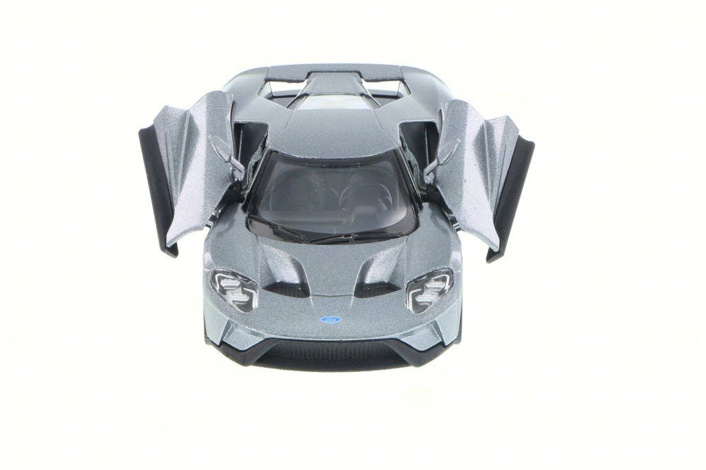 KiNSMART - 2017 Ford GT 1:38 Scale 5" Die Cast Model Toy Super Car (Silver)