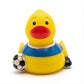 3" Soccer Rubber Duck [Sealed Hole, No Mildew] - Baby Safe Bathtub Bathing Toy