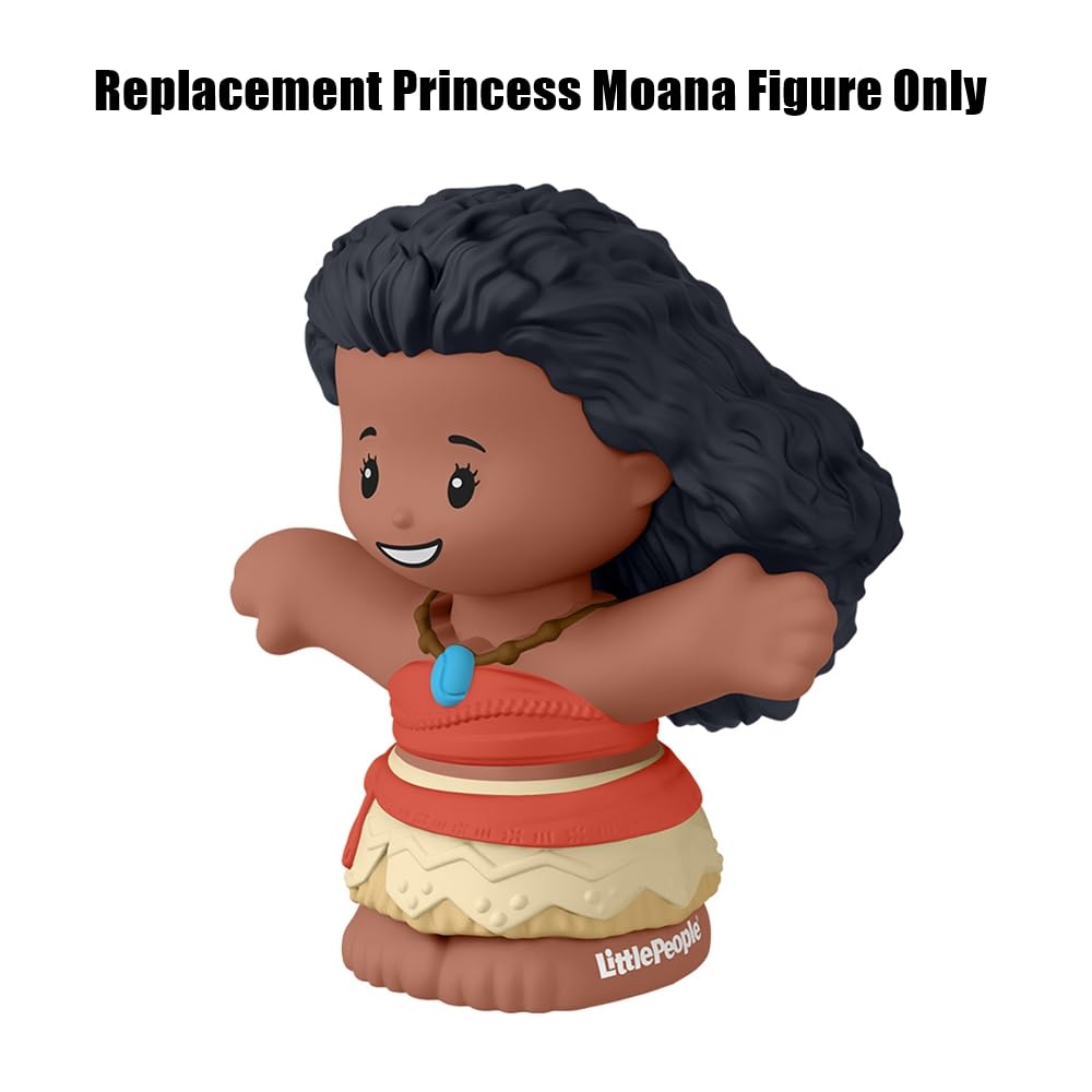 Replacement Part for Fisher-Price Little-People Princess Playset - HPL23 ~ Replacement Princess Moana Figure ~ Inspired by Disney Princess Characters