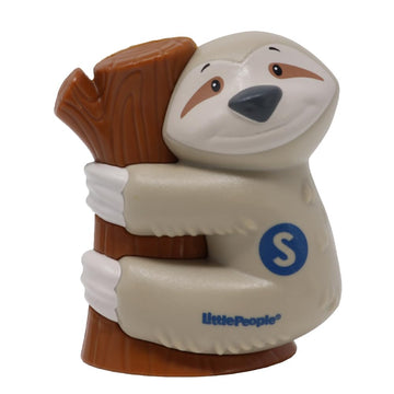Fisher-Price Replacement Part for Collectible Little People Alphabet Fun Zoo Safari Farm Playset JGR92 - Replacement Letter S Sloth on Tree Branch