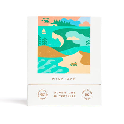 Michigan Adventure Bucket List: 50 Scratch-Off Cards for Outdoor Activities, Tourist Attractions, and Road Trips - Perfect Travel Gift and Guide