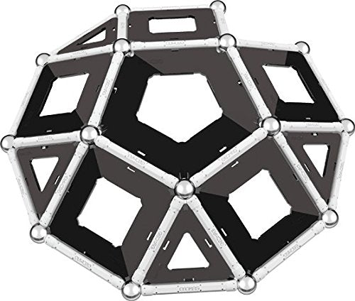 Geomag Black and White 68 Piece Magnetic Construction Set - Safe Building Toy for Ages 5 and Up