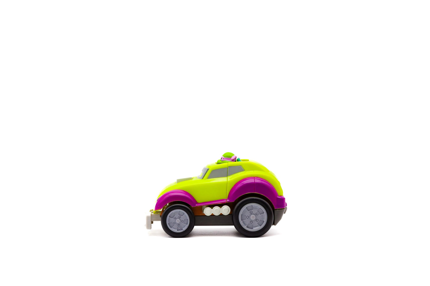 Teenage Mutant Ninja Turtles Toy, Donatello Shell Smashers, Light-Up Rev-Up Crash Vehicle with Smash & Reveal Action, Classic Edition, for Kids Ages